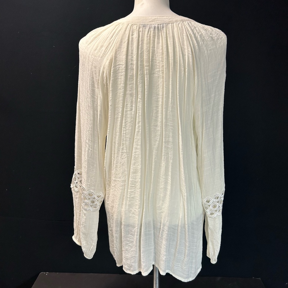 George Women's Ivory Long Sleeve Blouse - Picture 6 of 7